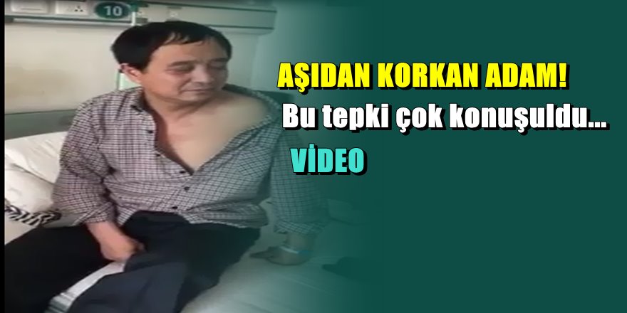 Bu adamın aşıya tepkisi tıklanma rekoru kırıyor