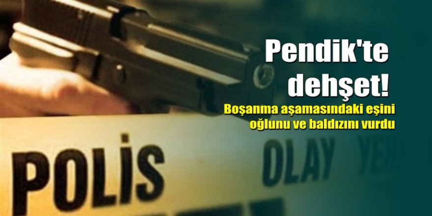 Pendik'te dehşet: Eşini, baldızını ve üvey oğlunu vurdu