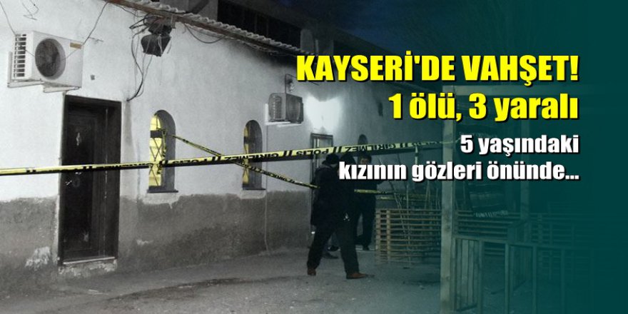 Kayseri'de kan donduran vahşet