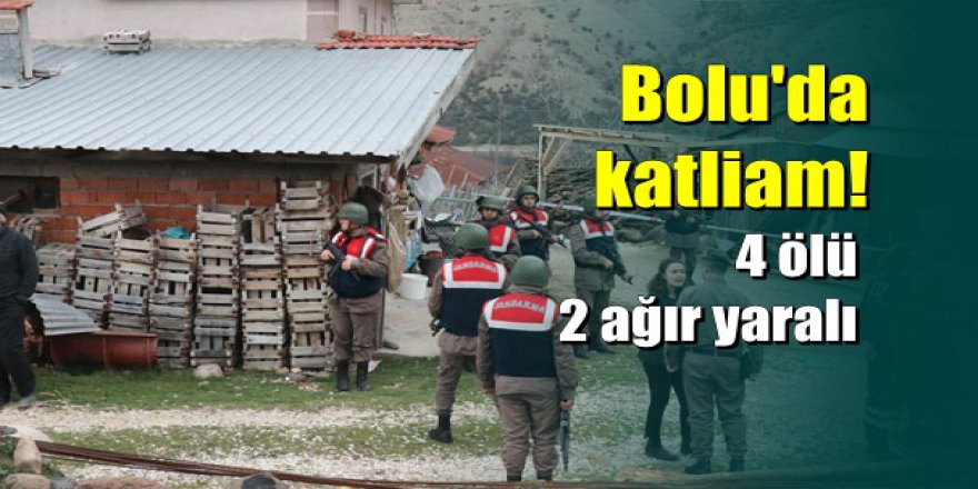 Bolu'da vahşet: Tarla kavgası kanlı bitti: 4 ölü, 2 yaralı