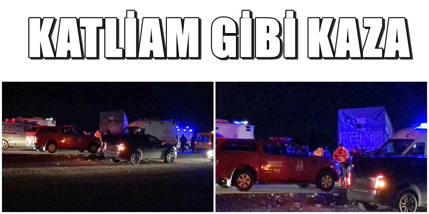 Erzurum'da katliam gibi kaza; 4 Ölü 1 ağır yaralı