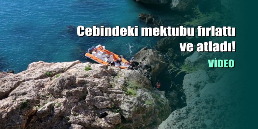 Antalya'da 16 yaşındaki genç falezlerden atladı