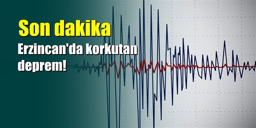 Erzincan'da 4,2 büyüklüğünde deprem