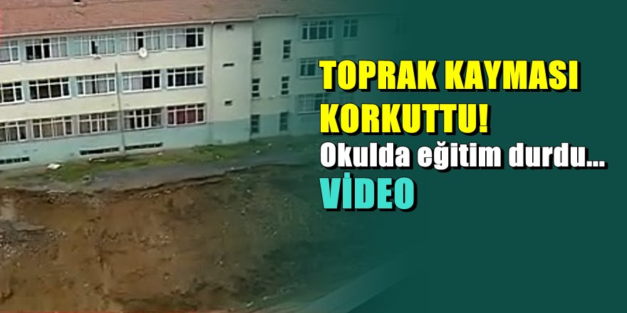 İstanbul'da Meslek lisesi arazisinde korkutan görüntü