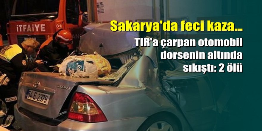 TEM'de korkunç kaza: Anne ile oğlu hayatını kaybetti