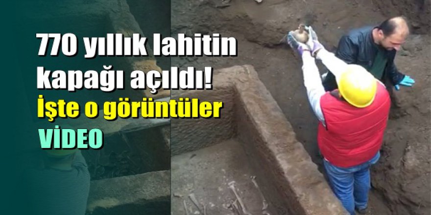 Kayseri'deki gizemli lahit açıldı: İşte içinden çıkanlar...