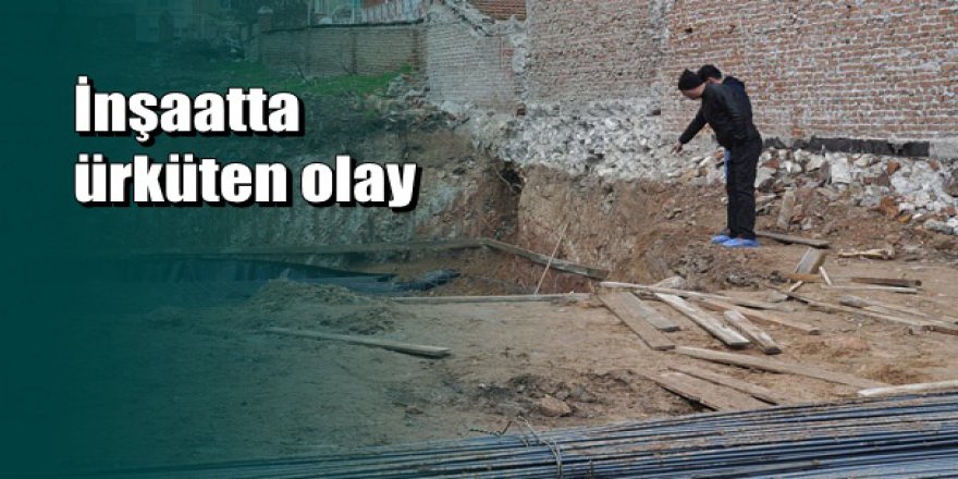 Eskişehir'de inşaat kazısından insan kafatası ve kemikleri çıktı