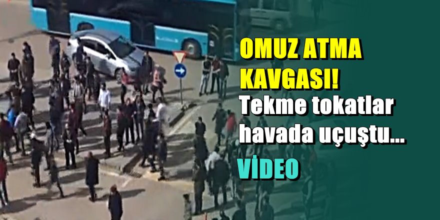 Erzurum'da iki grubun 'omuz atma' kavgası