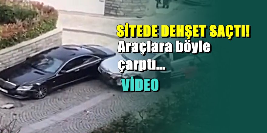 İstanbul'da sinir krizi geçiren adam lüks araca defalarca çarptı