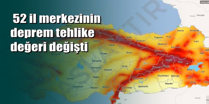 İşte Türkiye'nin yeni deprem haritası
