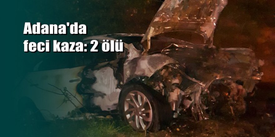 Adana'da otomobil şarampole devrildi: 2 ölü