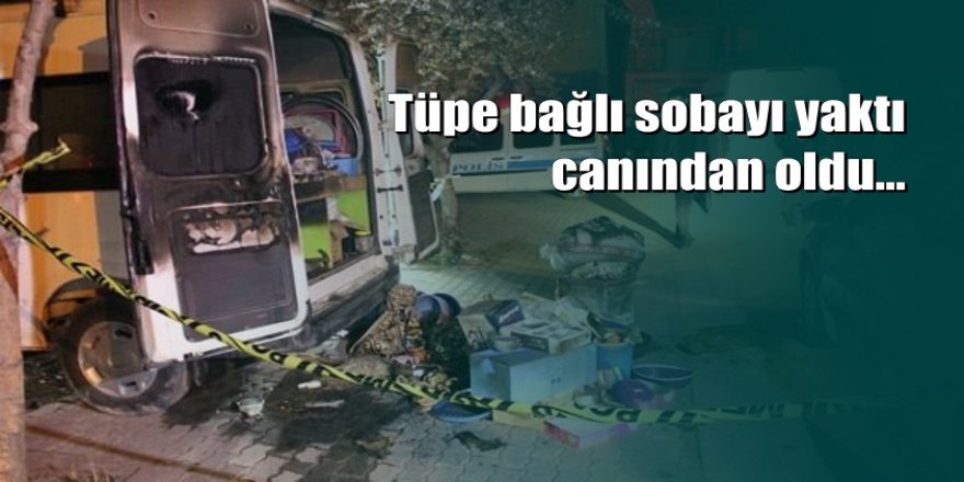 Konya'da ısınmak için yaktığı soba canından etti