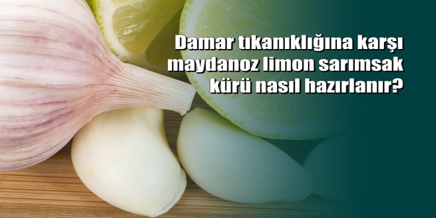 Maydanoz sarımsak limon kürü ve faydaları