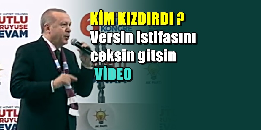 Erdoğan'dan sert tepki; İstifalarını versin gitsinler