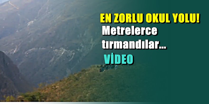 Dünya'nın en tehlikeli okul yolu