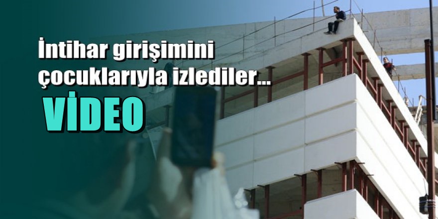 Antalya'da intiharı görüntüleme izdihamı