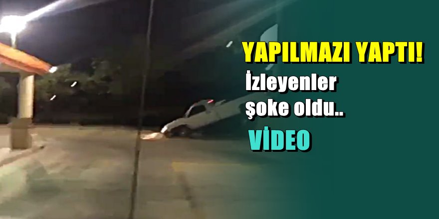 ÇILGIN ŞOFÖR GÖRÜNTÜLERİ; Yamaçtan böyle indi