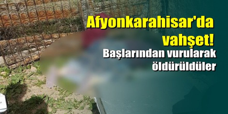 Afyonkarahisar'da beraber yaşayan çift silahla vurularak öldürüldü