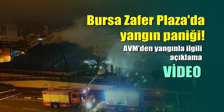 Bursa'da korkutan AVM yangını