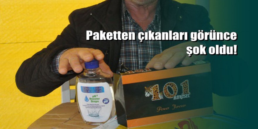"Hediye kazandınız" mesajına inandı, paketten bakın ne çıktı