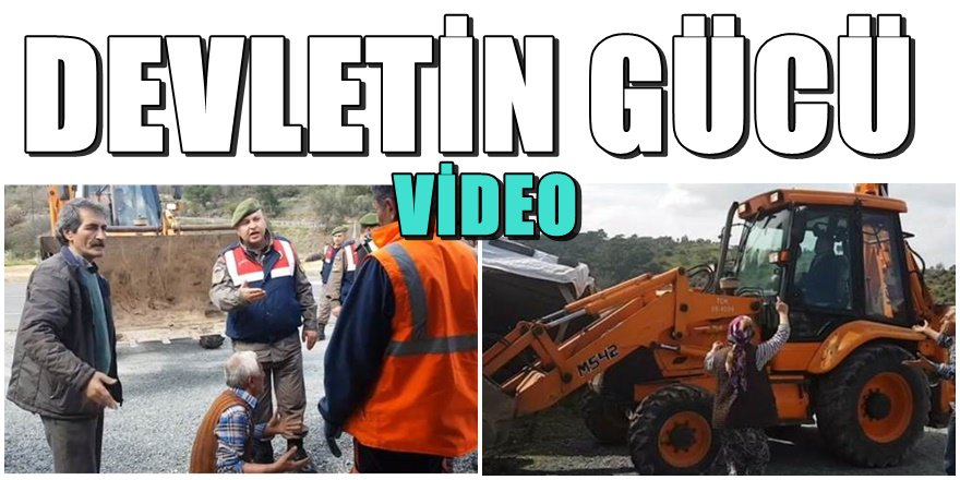 Balıkesir'de yol kenarı tezgahlarını kepçeler ile yıktılar