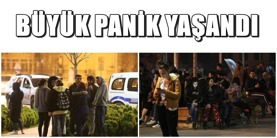 Bolu'da korkutan 4.9'luk deprem anından görüntüler