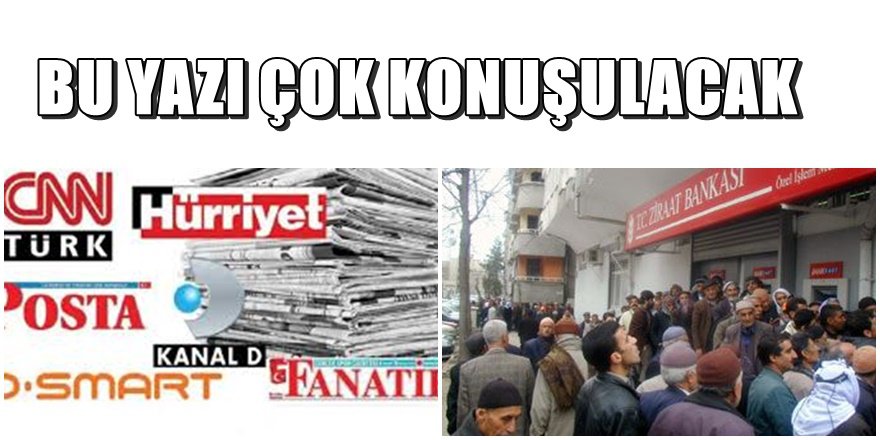 Doğan Medya ve Ziraat Bankası hakkında bomba yazı