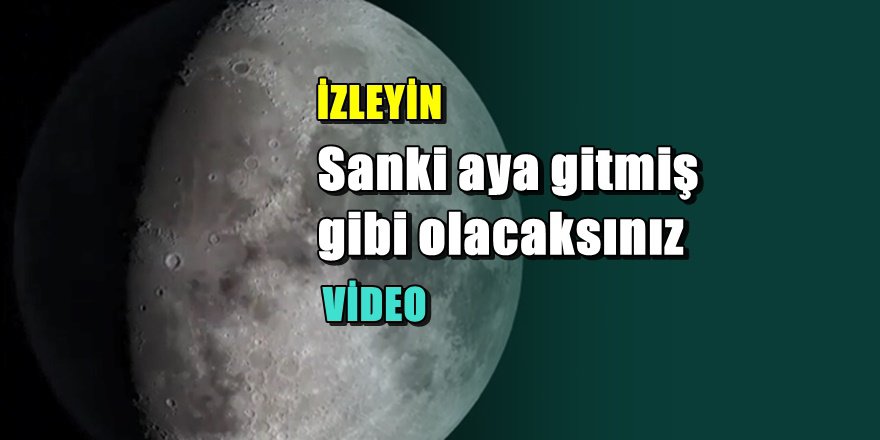 NASA'dan muhteşem Ay görüntüleri
