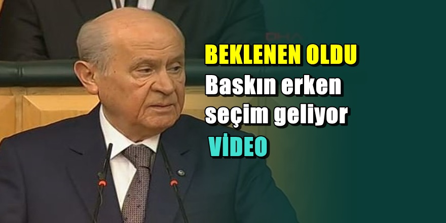 Devlet Bahçeli'den  Türkiye'yi karıştıracak açıklama