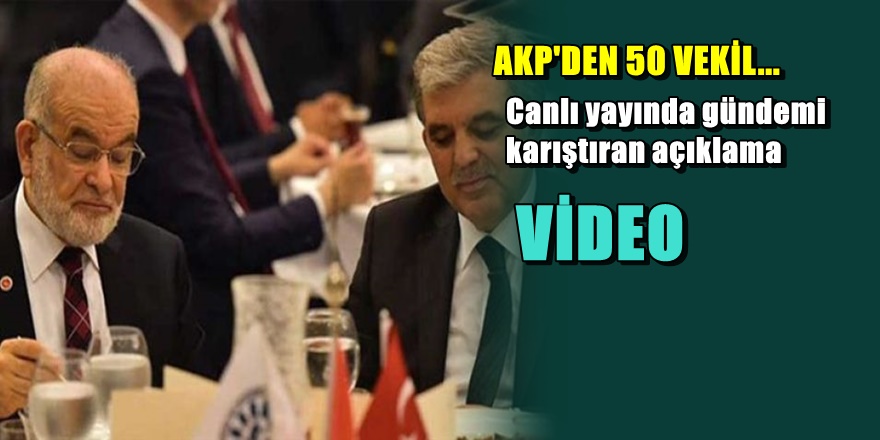 Canlı Yayında bomba Abdullah Gül ve Saadet Partisi iddiası