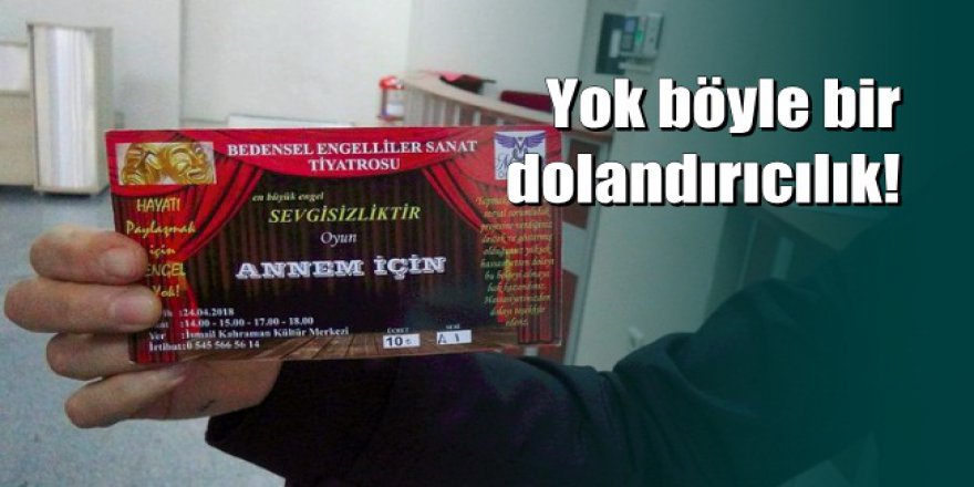 Rize'de tiyatro bileti alan yüzlerce kişiye büyük şok