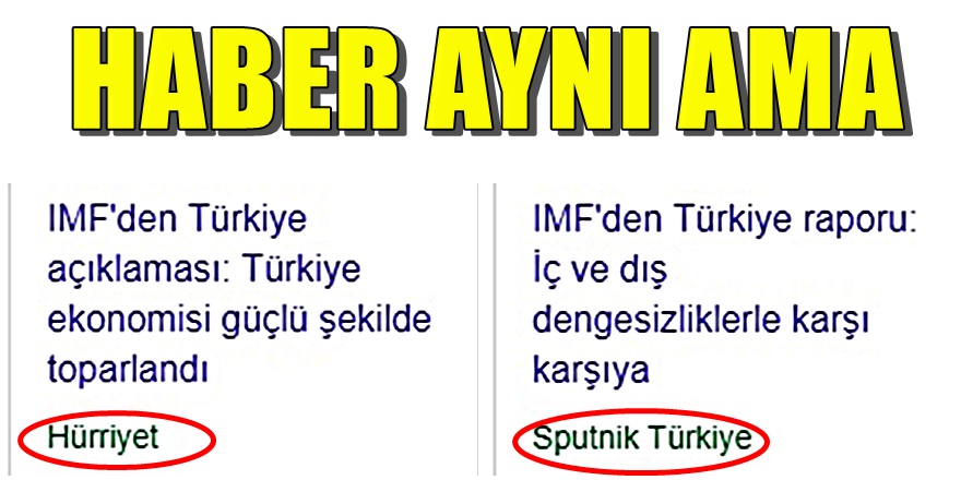 İMF Türkiye raporuna yeni Hürriyet'ten  coşkulu manşet
