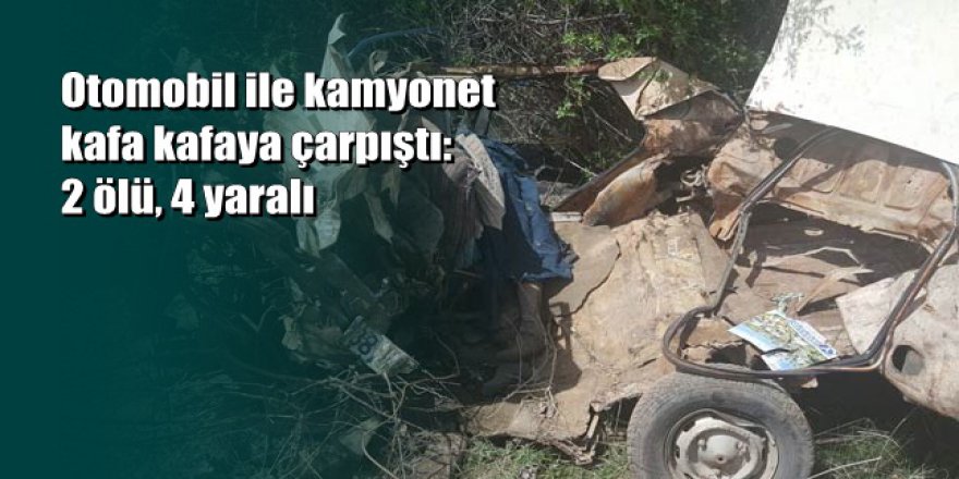 Kayseri'de feci kaza: Kafa kafaya çarpıştılar 2  ölü, 1'i ağır 4 yaralı