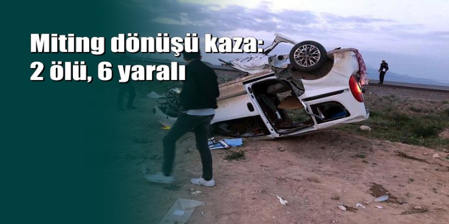 Kayseri'de trafik kazası: 2 ölü, 6 yaralı