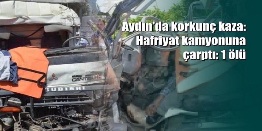 Aydın'da korkunç kaza: Kamyonet sürücüsü feci şekilde can verdi