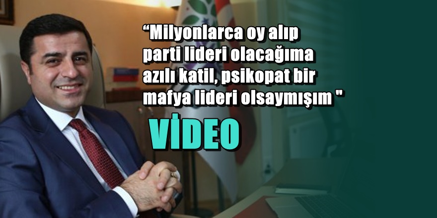 Selahattin Demirtaş'tan Bahçeli'ye jet yanıt