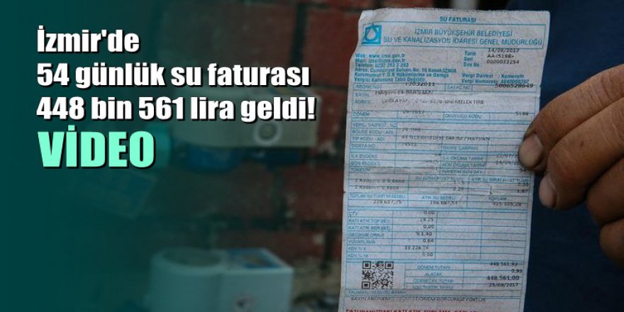 İzmir'de 448 bin liralık su faturasında son sözü mahkeme söyledi