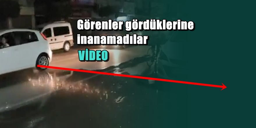Hatay'da inanılmaz doğa olayı görüntüleri
