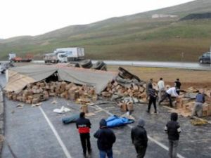 Kazada öyle bir şey yola saçıldı ki...