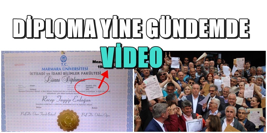 Erdoğan'ın diploması yine gündemde