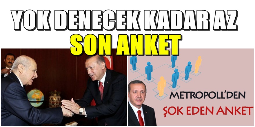 Erdoğan'a son ankette MHP şoku