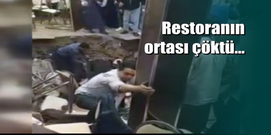 Avcılar'da can pazarı: Restoranın ortası çöktü...