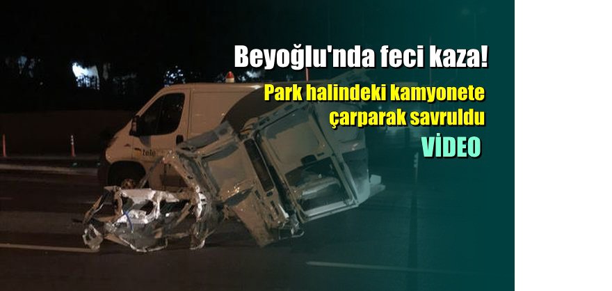 İstanbul-Beyoğlu'nda Kargo Aracı Kaza Yaptı: 2 Yaralı