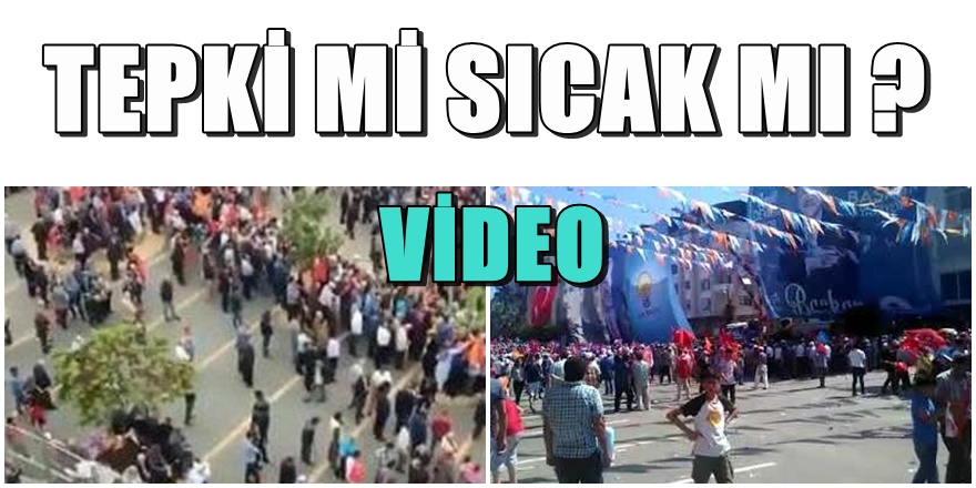 Erdoğan'ın miting meydanında şok görüntüler