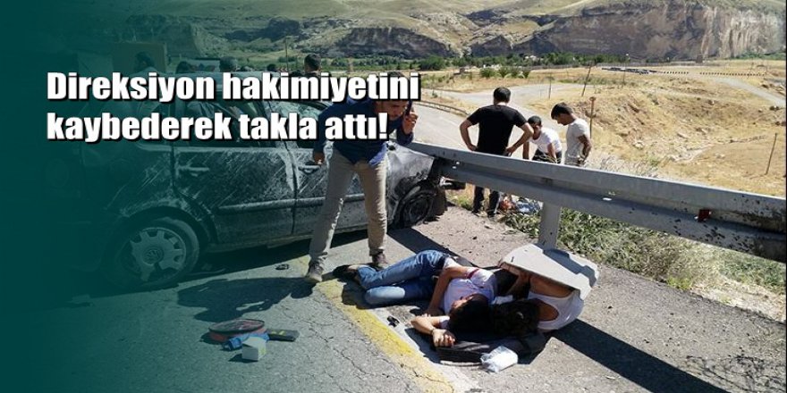 Batman'da feci kaza: 4 kişi yola savruldu