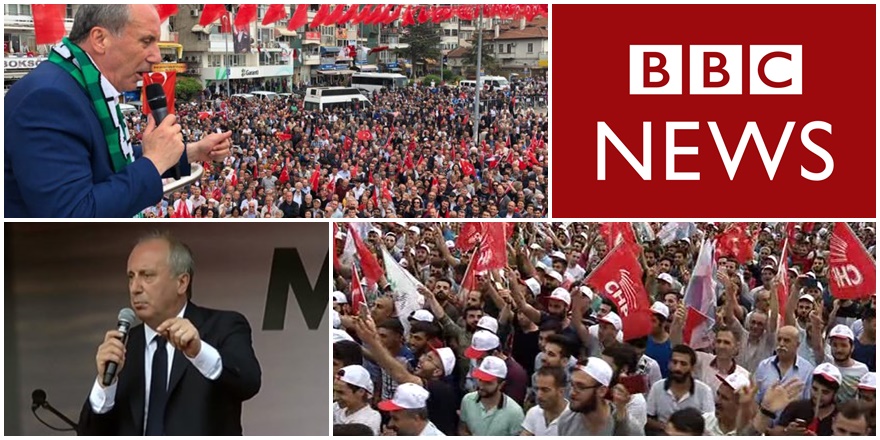 BBC Muharrem İnce'nin Diyarbakır mitingini dünyaya böyle duyurdu