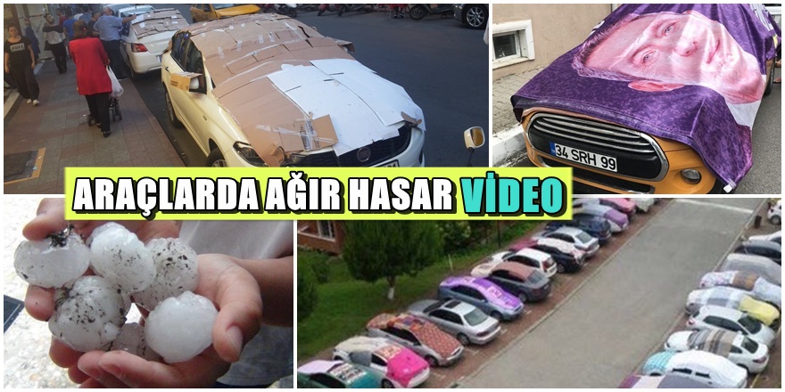 İstanbul'da yine dolu faciası