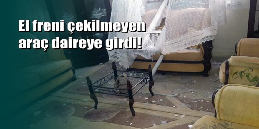 Kayseri'de akılalmaz olay: Salonun camından eve girdi...