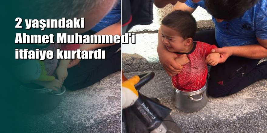 Çorum'da 2 yaşındaki çocuk düdüklü tencereye sıkıştı