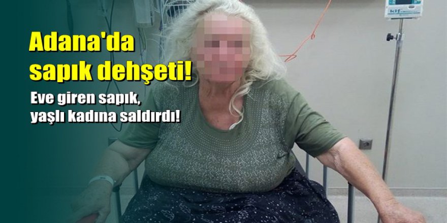 Adana'da 20 yaşındaki genç 76 yaşındaki kadının evine girdi